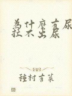 为什么有尿意却拉不出尿