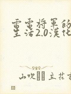 雷电将军的俘虏生活2.0汉化版特色