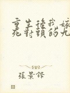 重生后我嫁给了死对头的九叔