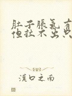 肚子胀气有便感但拉不出只放屁