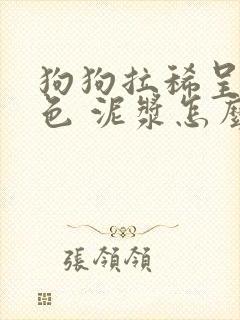 狗狗拉稀呈黄褐色 泥浆怎么办封面