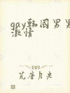 gay韩国男男激情