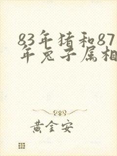 83年猪和87年兔子属相合不合