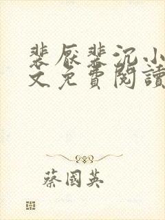 裴厌裴沉小说全文免费阅读封面