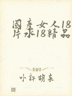 国产女人18毛片水18精品