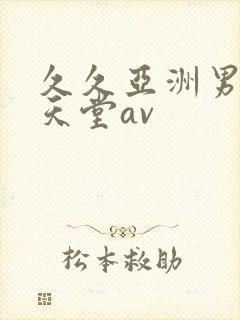 久久亚洲男人的天堂av