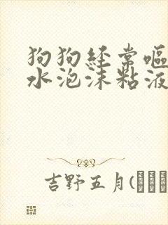 狗狗经常呕吐黄水泡沫粘液什么原因