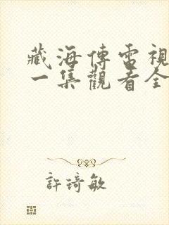 藏海传电视剧第一集观看全集免费封面