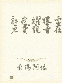 许我耀眼电视剧免费观看在线完整