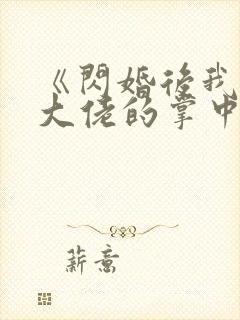 《闪婚后我成了大佬的掌中之物