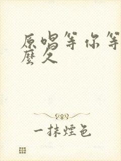 原唱等你等了那么久