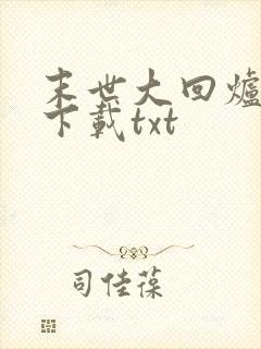 末世大回炉全文下载txt