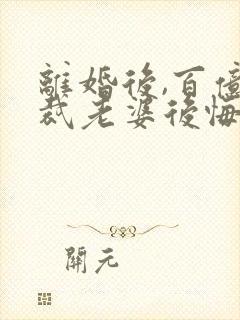 离婚后,百亿总裁老婆后悔了秦文婷