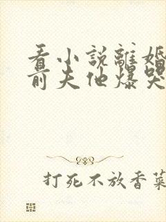 看小说离婚后,前夫他爆哭求复合