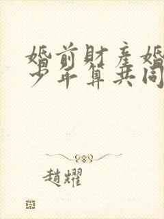 婚前财产婚后多少年算共同财产