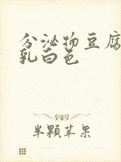 分泌物豆腐渣状乳白色