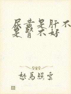 尿黄是肝不好还是肾不好