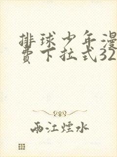 排球少年漫画免费下拉式329话封面