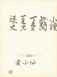逐夏下册小说全文免费阅读