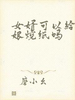 女婿可以给丈母娘烧纸吗