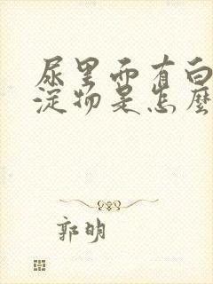 尿里面有白色沉淀物是怎么回事