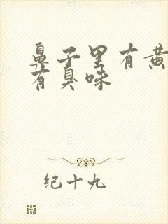 鼻子里有黄鼻涕有臭味