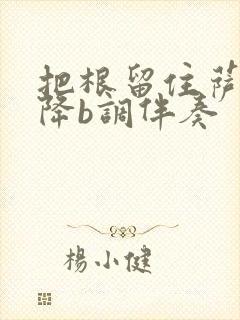 把根留住萨克斯降b调伴奏