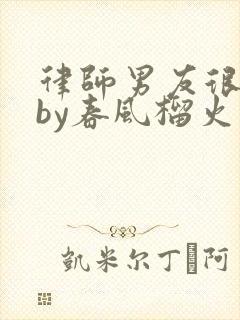 律师男友很难撩by春风榴火封面