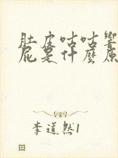 肚皮咕咕响爱放屁是什么原因封面