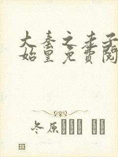 大秦之老子是秦始皇免费阅读小说封面