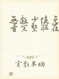 无敌少侠免费观看完整版在线全集