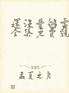 还没爱够电视剧全集免费观看