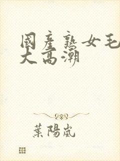 国产熟女毛多水大高潮封面