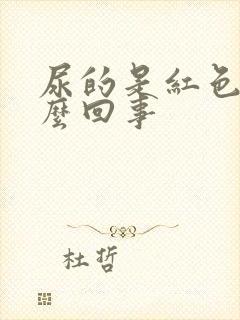 尿的是红色是怎么回事