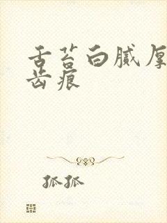 舌苔白腻厚重有齿痕