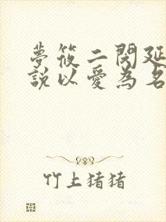 梦筱二闵延的小说以爱为名