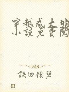 穿越成大明崇祯小说免费阅读封面