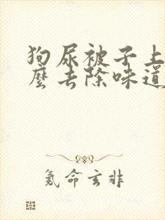 狗尿被子上,怎么去除味道