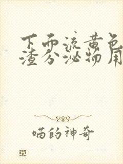 下面流黄色豆腐渣分泌物用什么药