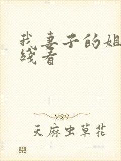 我妻子的姐姐在线看