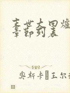 末世大回炉最新章节列表封面