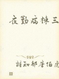 夜勤病栋三部曲封面