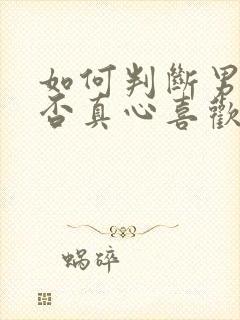 如何判断男人是否真心喜欢你