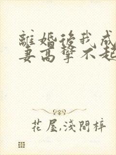 离婚后我成了前妻高攀不起的神在线