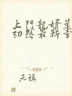 上门龙婿叶辰萧初然最新章节封面