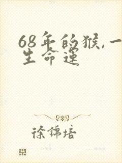 68年的猴,一生命运封面
