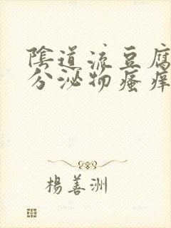 阴道流豆腐渣的分泌物瘙痒封面