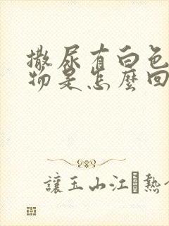 撒尿有白色沉淀物是怎么回事