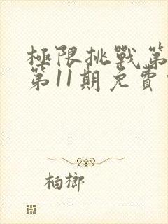 极限挑战第二季第11期免费观看