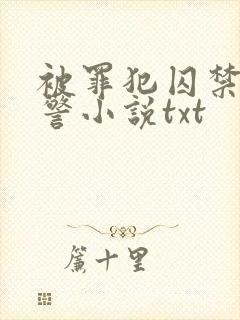 被罪犯囚禁的刑警小说txt